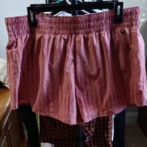 High Waist Pink Women's Shorts